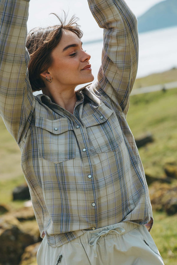 Cindi Check Shirt - Light Camel