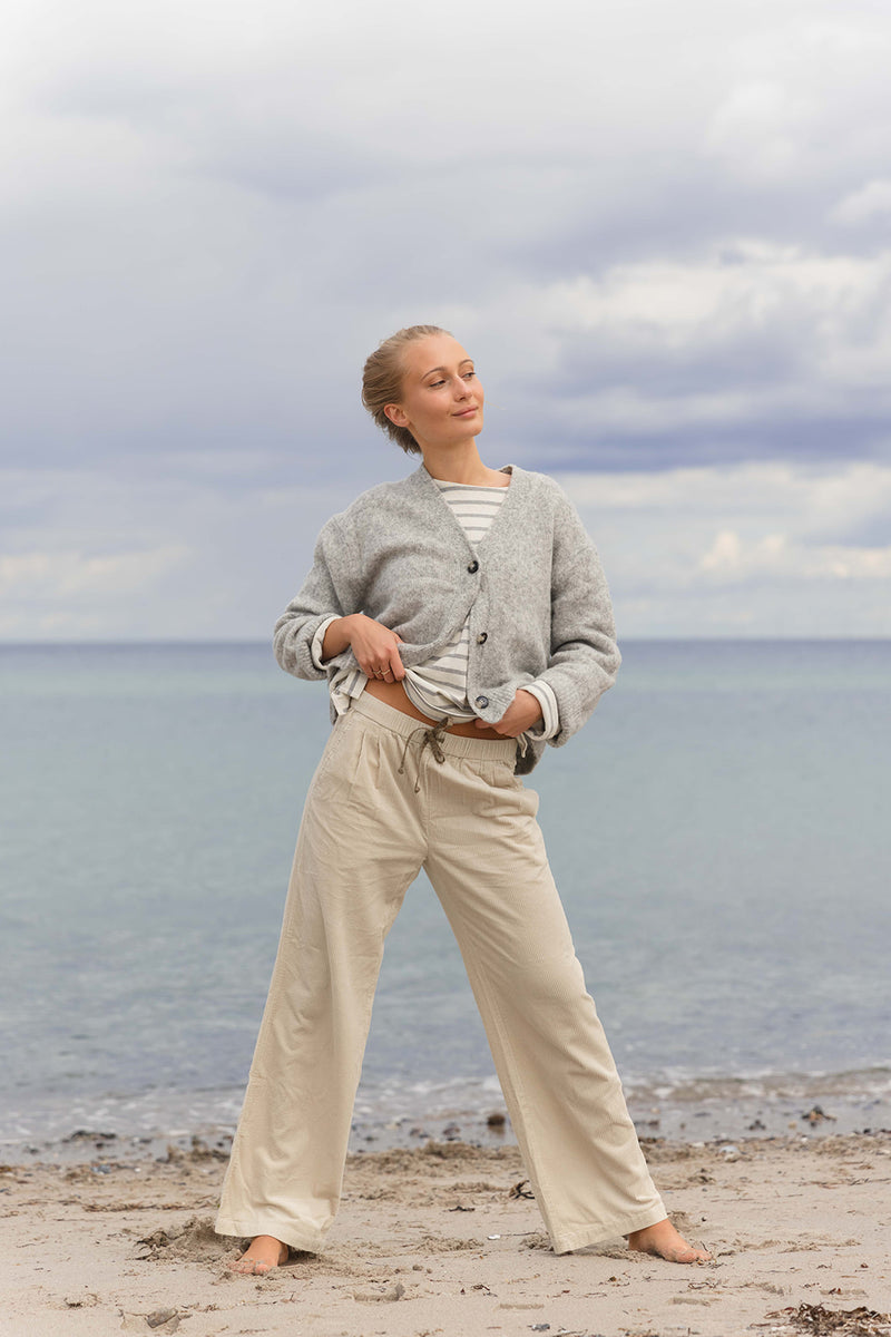 Gillian Corduroy Trousers - Almond