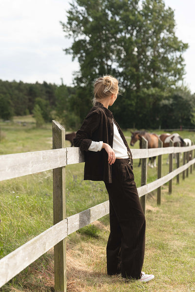 Gillian Corduroy Trousers - Chocolate