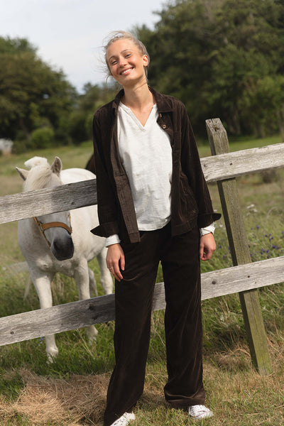 Gillian Corduroy Trousers - Chocolate
