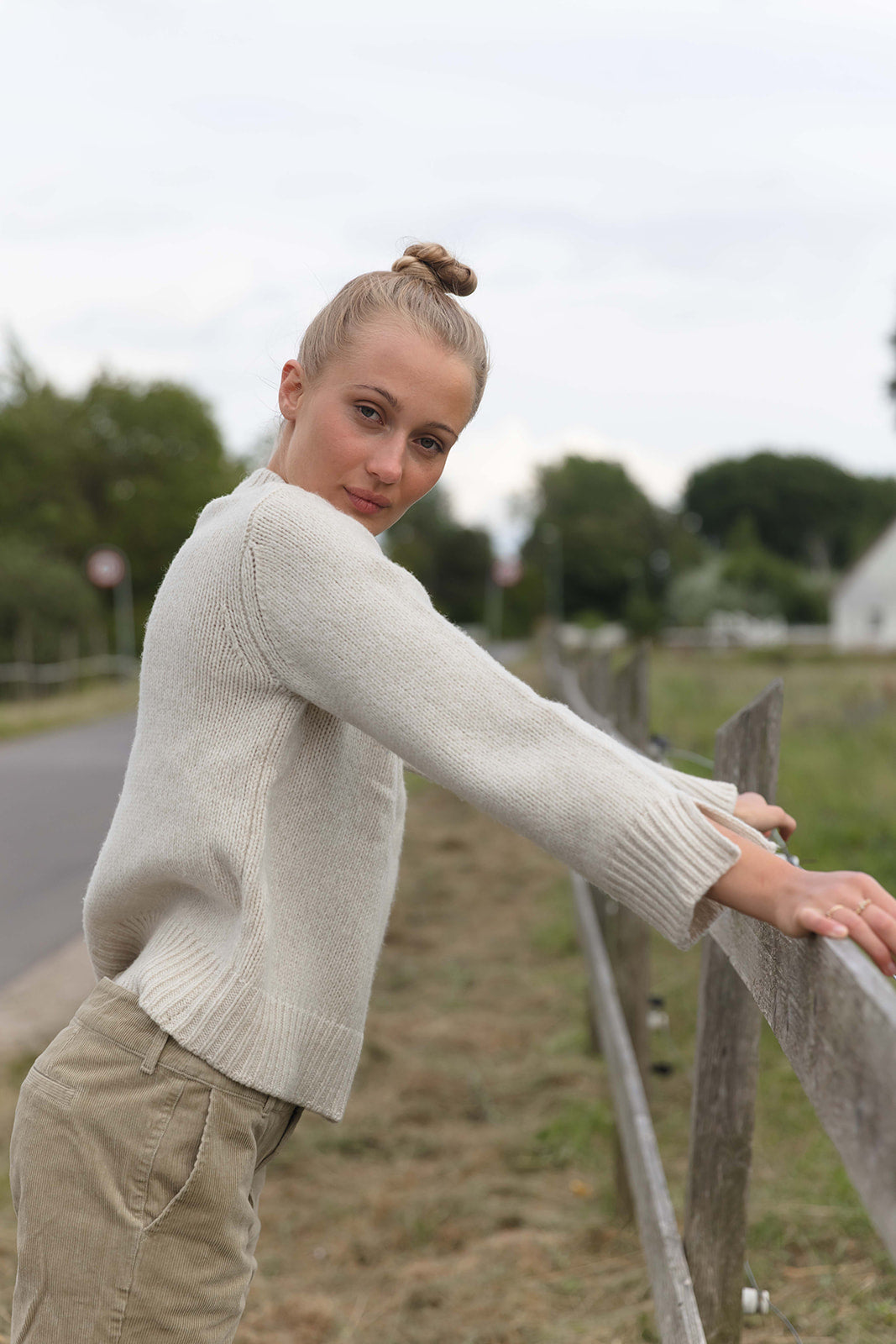 Frida Twisted Knit - Chalk