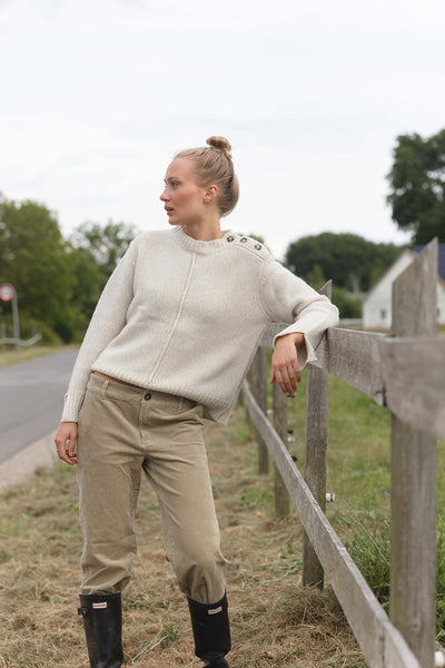 Gwen Stretch Corduroy Trousers - Light Camel