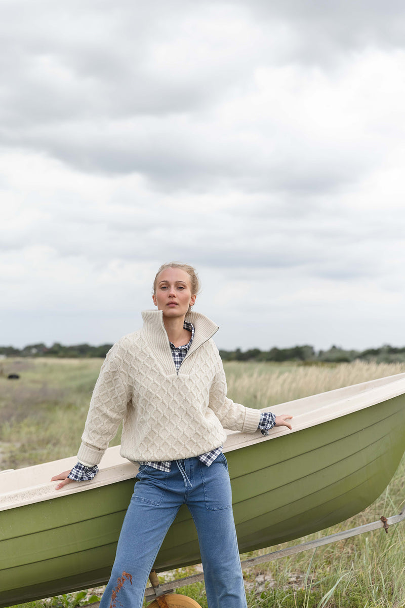 Gunhild Stretch Denim Pants - Dark Denim