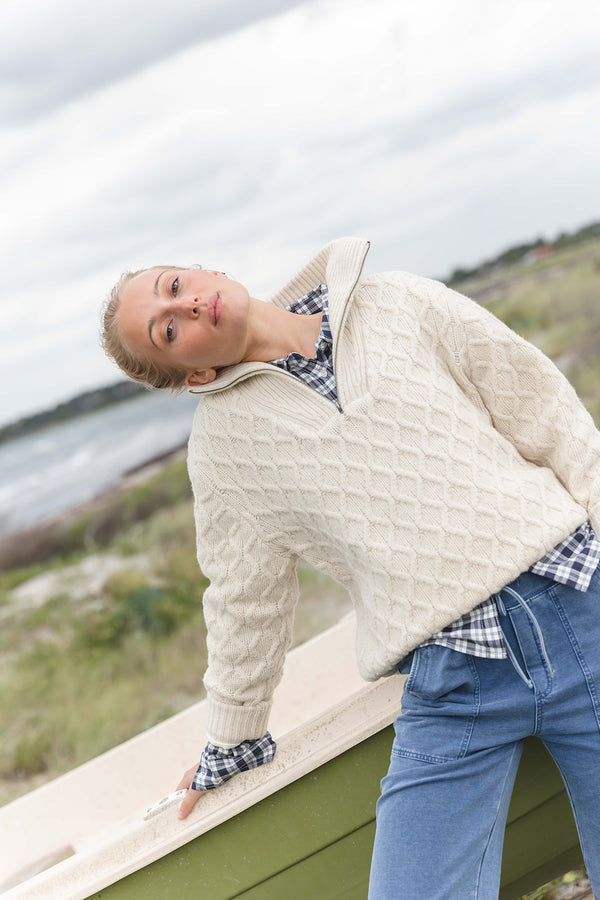 Frances Windbreaker - Chalk Melange