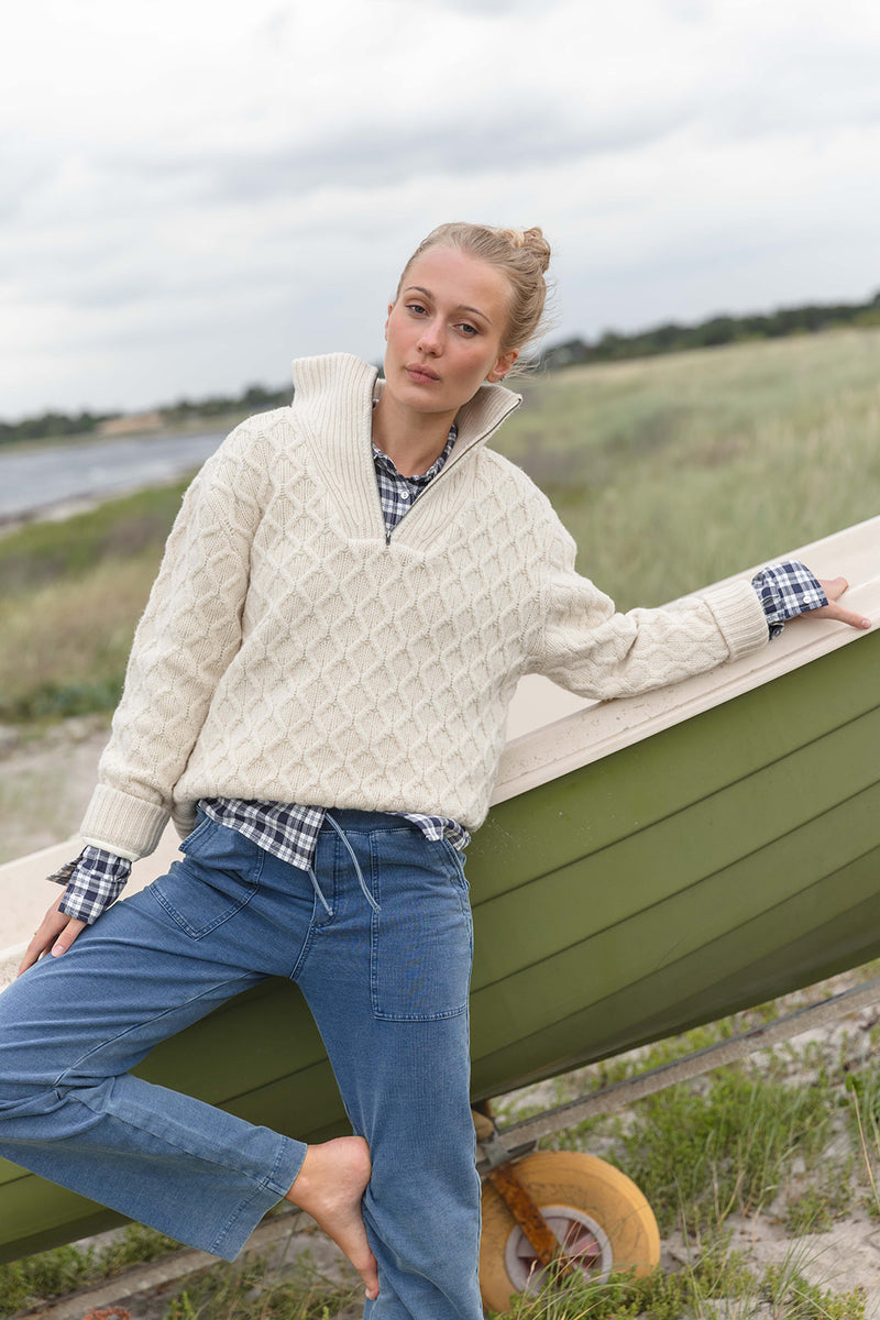 Gunhild Stretch Denim Pants - Dark Denim