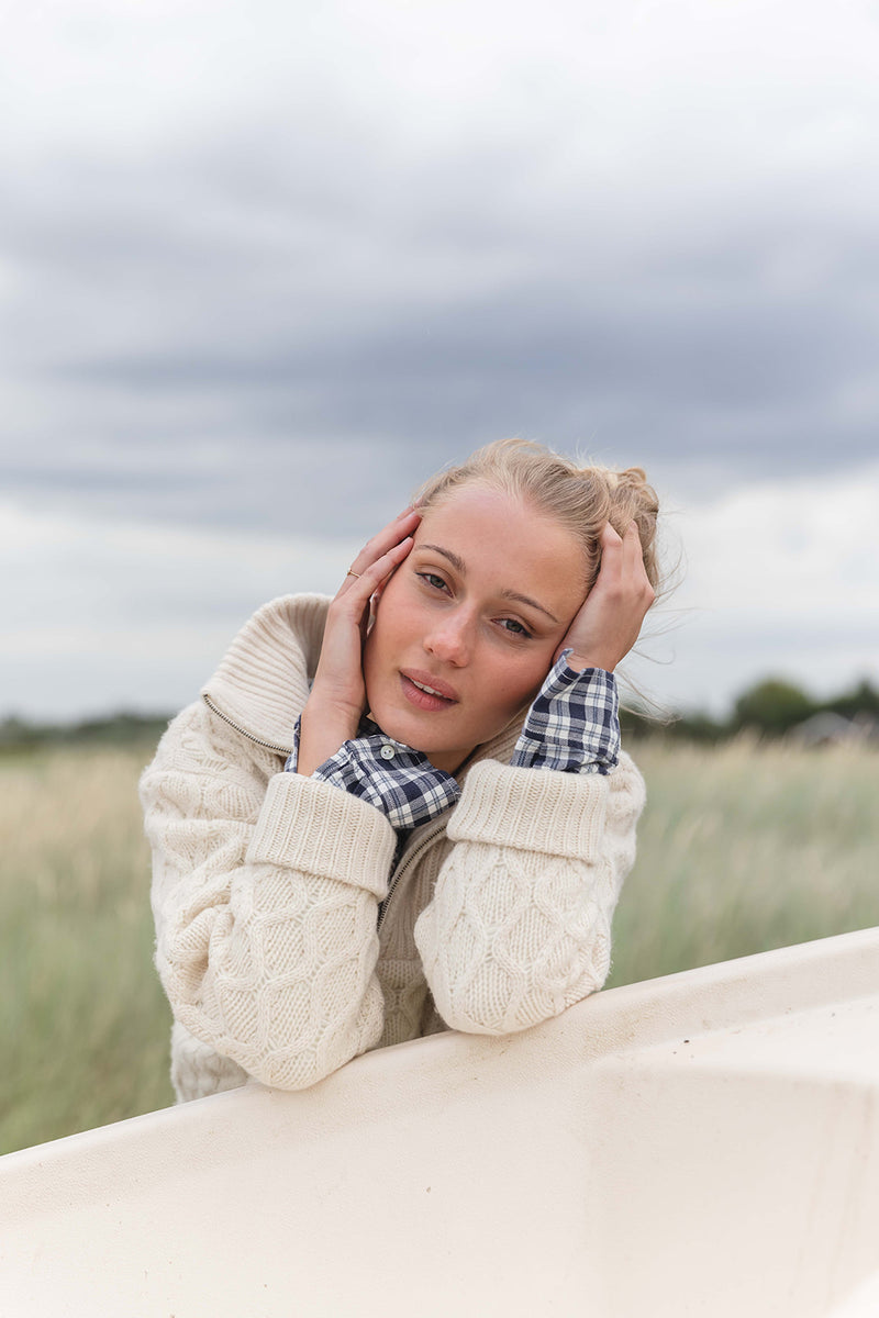 Frances Windbreaker - Chalk Melange
