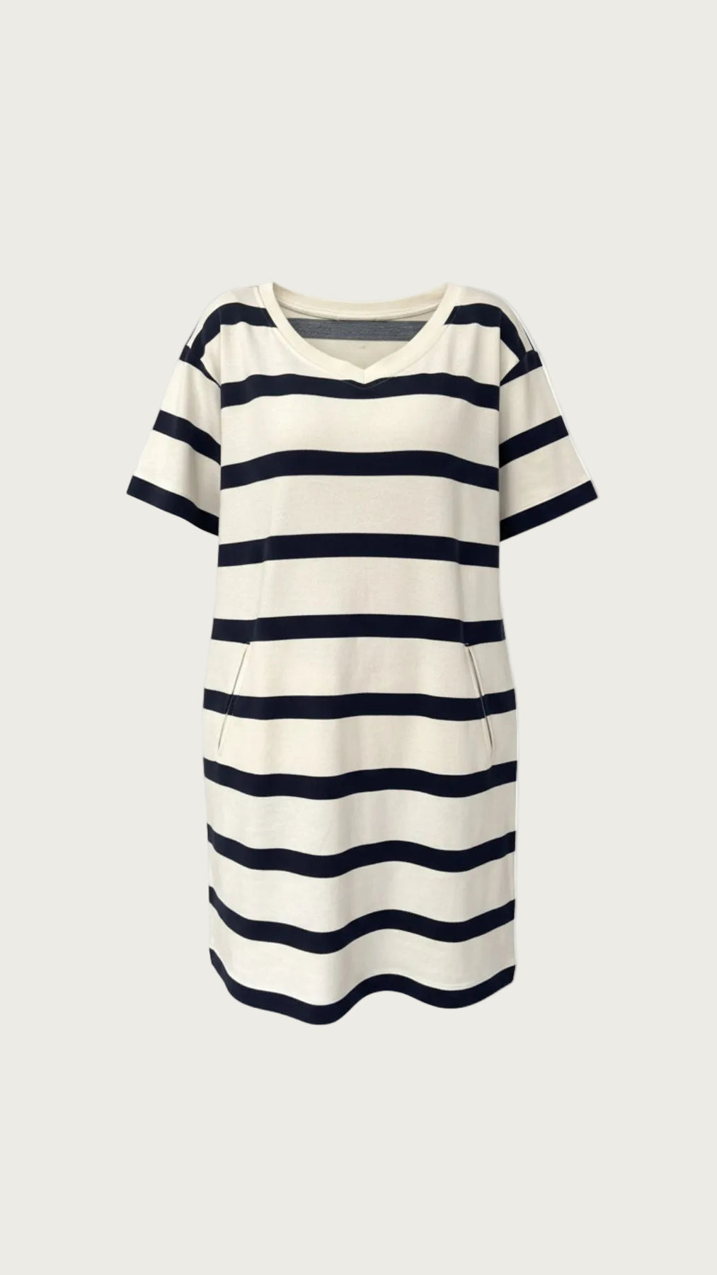 Jessica Dress - Ecru w/New Navy