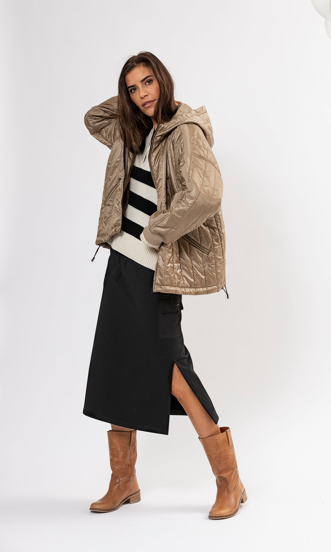 Burns Light Sweat Skirt - Black