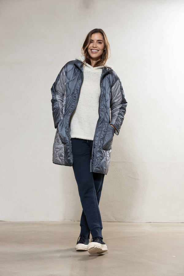 Caia Quilt Coat - Iron Grey