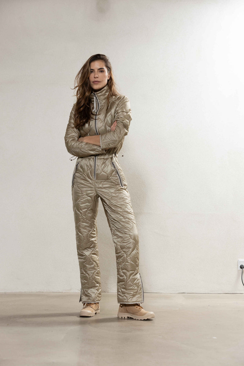 Casa Quilt Jumpsuit - Light Camel