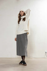 Constance Long Skirt - Iron Grey