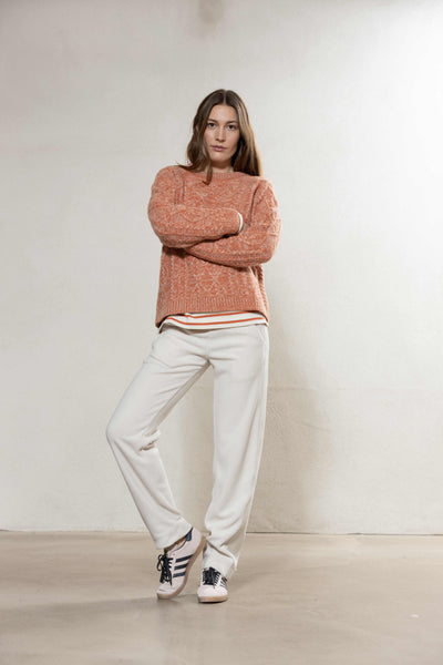 Camelia Fleece Pants - Chalk