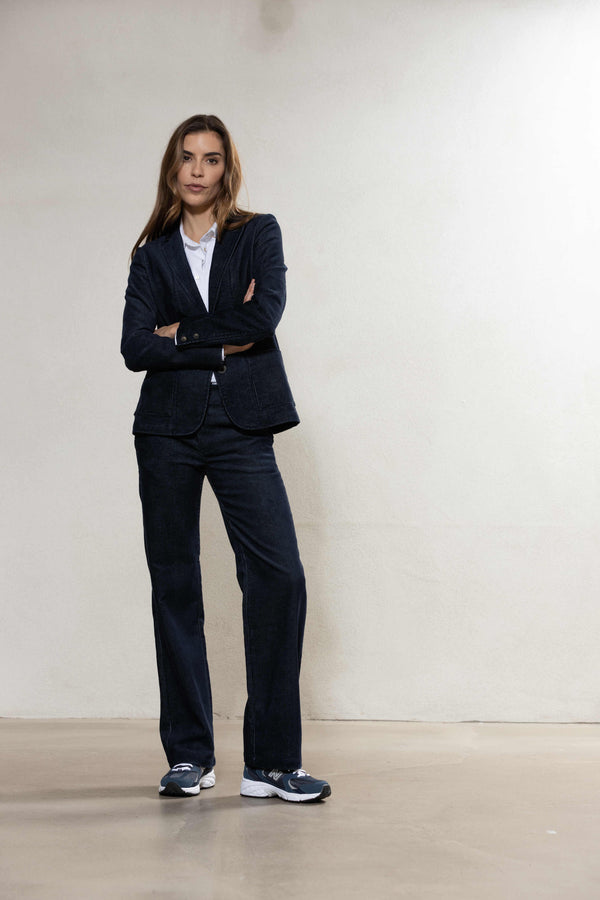 Chantal Stretch Trousers - New Navy