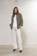 Carol Jersey Pants - Ecru