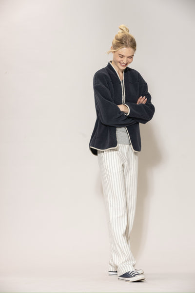 Delta Teddyfleece Jacket - Dusty Navy