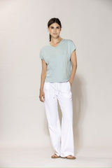 Lydia Flamé Tee - Aqua