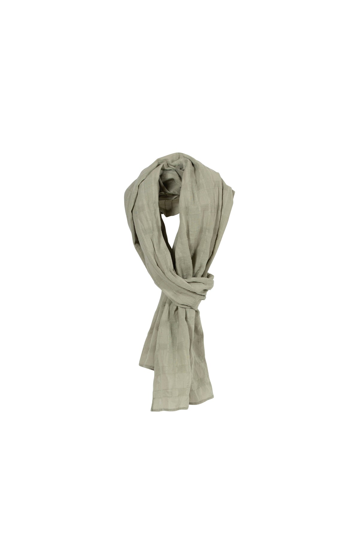Dariana Checked Scarf - White
