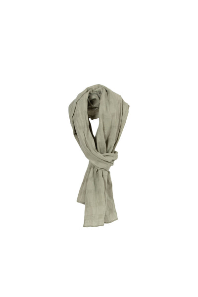 Dariana Checked Scarf - White