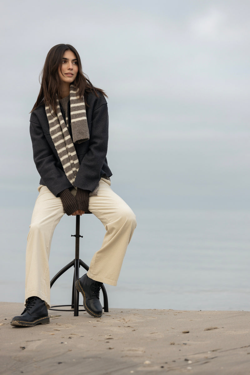 Fie Wool Jacket - Irongrey Melange