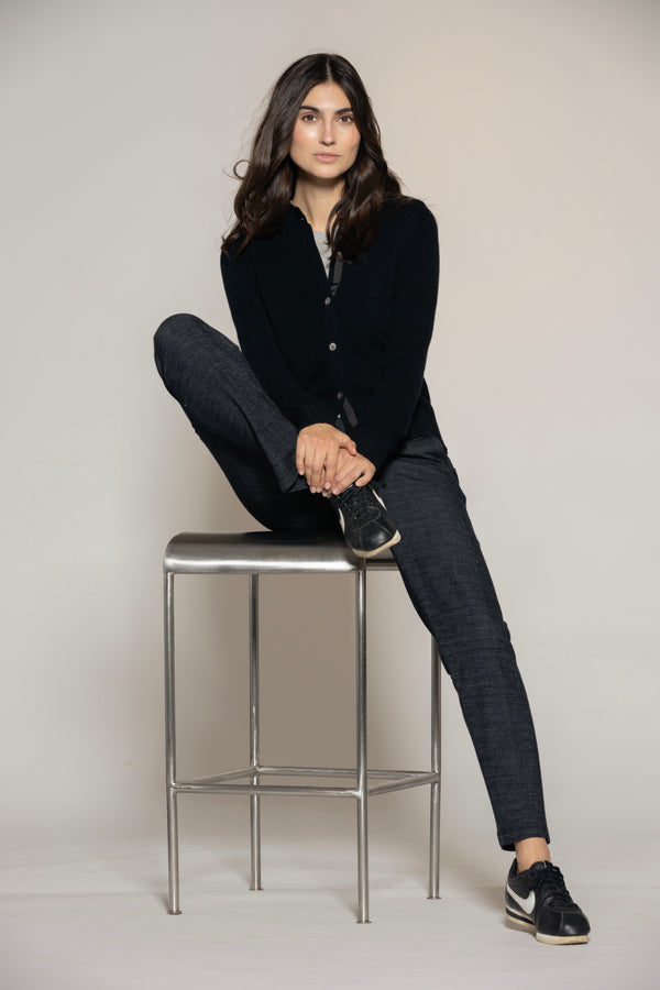 Cara wool Cardigan - black