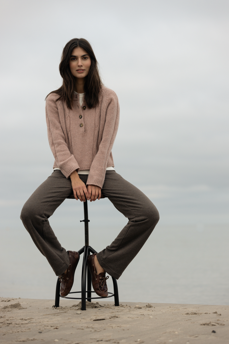 Fnug Lambswool Knit - Old Rose Melange