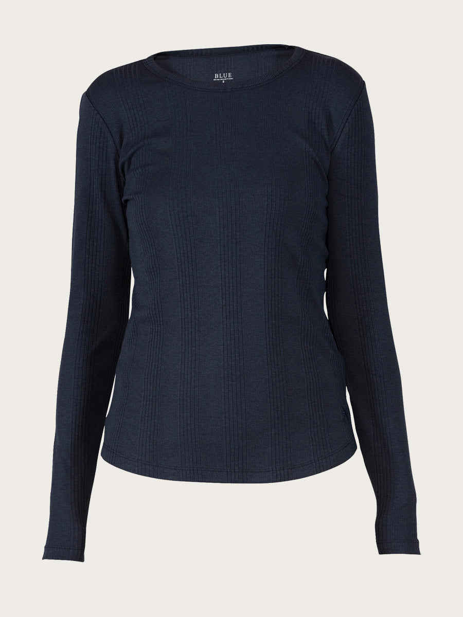 Drude Rib Tee - New Navy