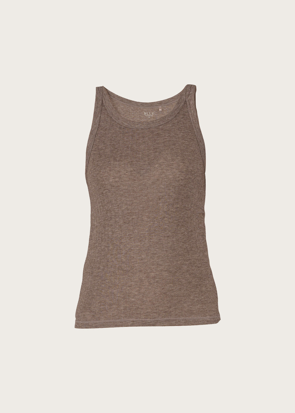 Gudrun Rib Top - Coffee Melange