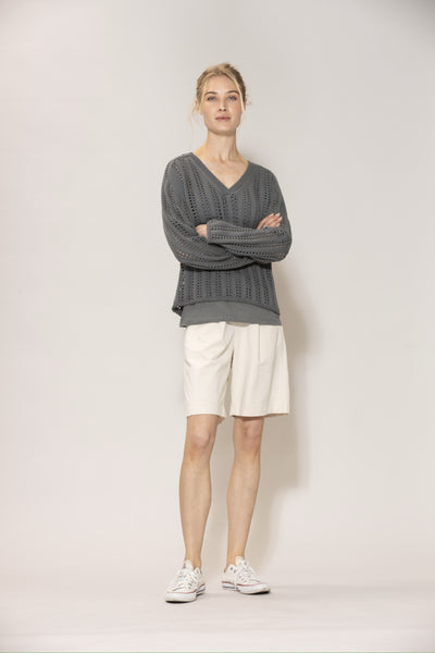 Lullu Cotton Knit - Silver Pine