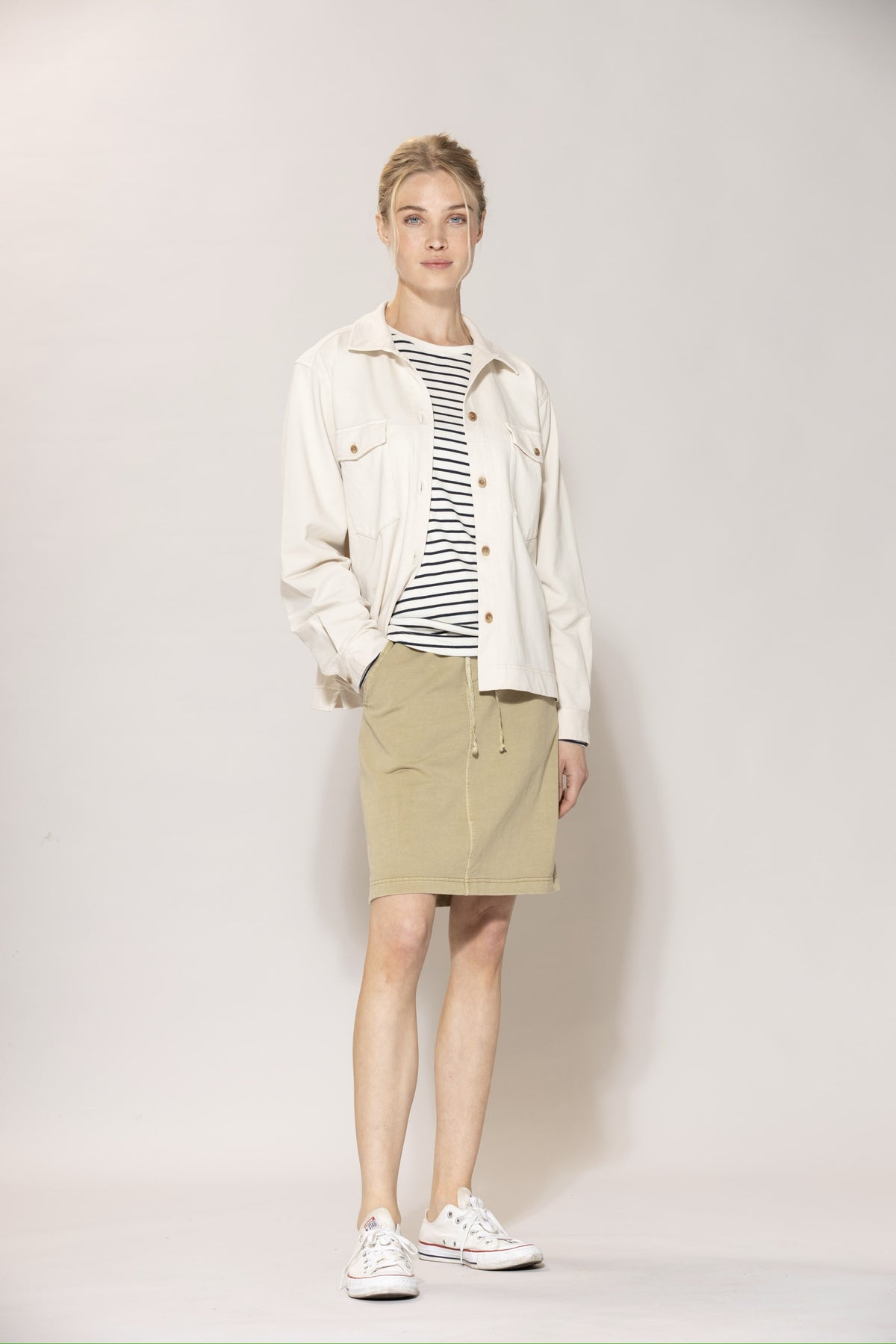 Joan "vintage" Sweat Skirt - Light Camel