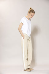 Joeline Pants - Chalk w/Milk