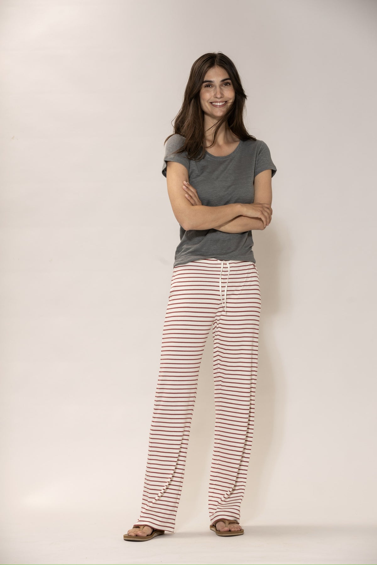 Lotta linen Tee - Silver Pine