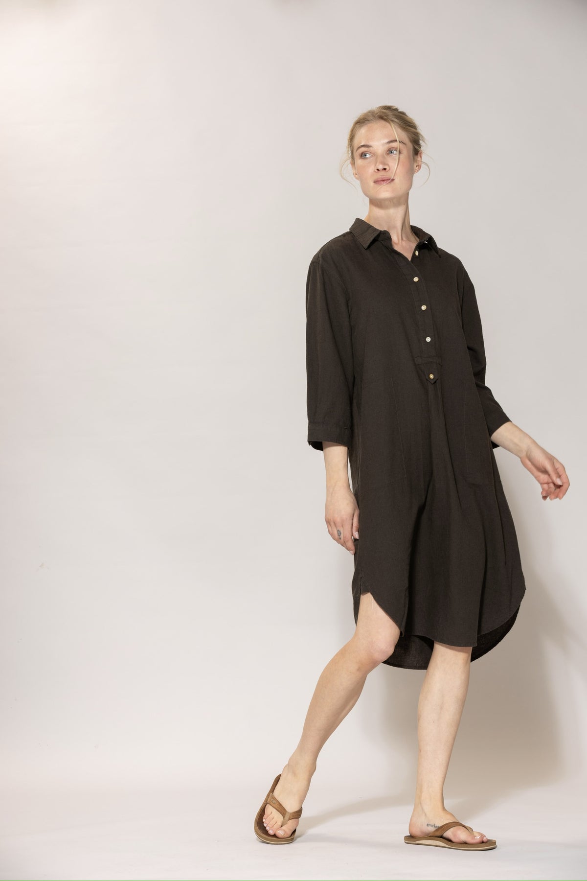 Liv linen Shirt Dress