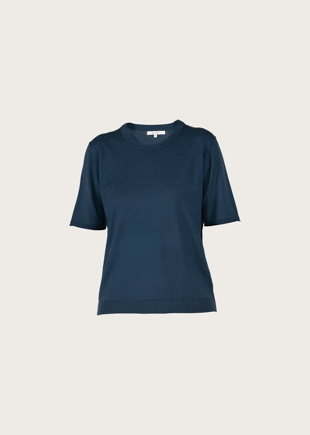 Fryd Merino Tee - Seaport Navy