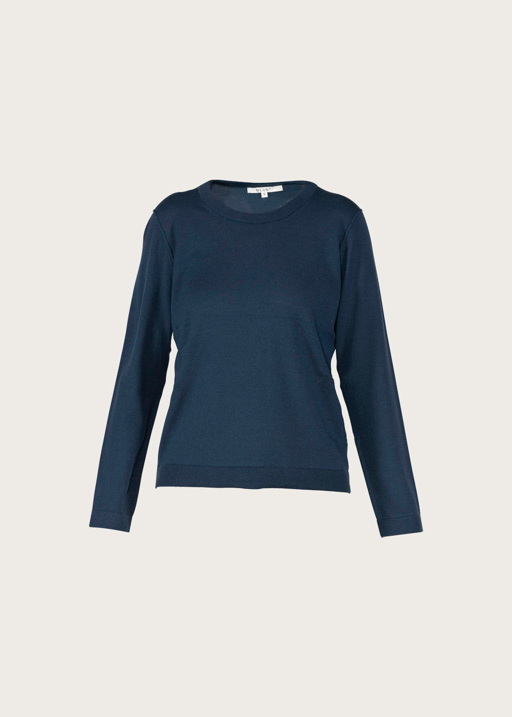 Malika Merino Blouse - Seaport Navy