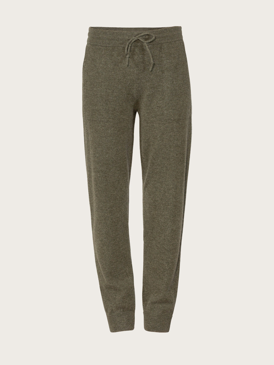 Marilyn Trousers - Dusty Olive Melange