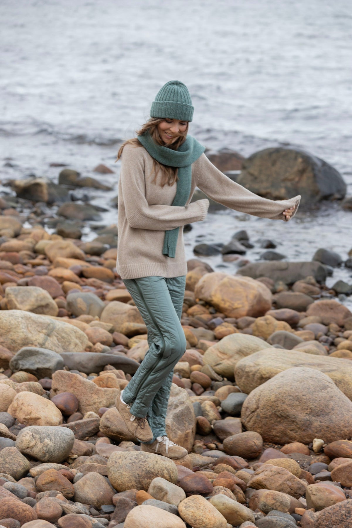 Mirabelle Scarf - Evergreen Melange