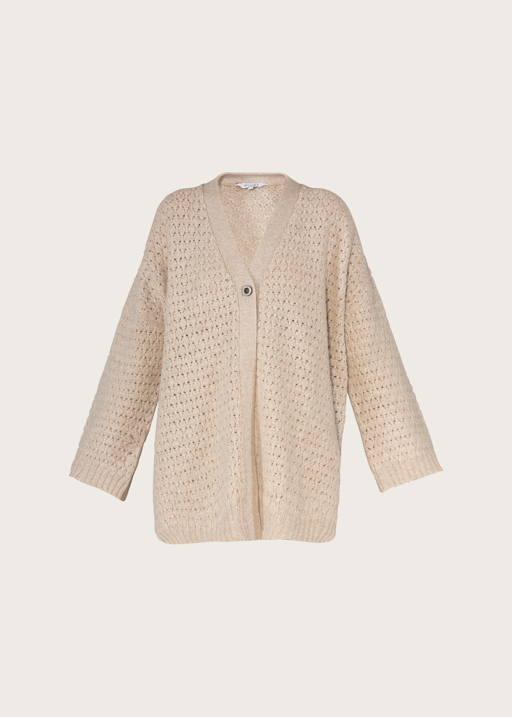 Megan Cardigan - Chalk Melange