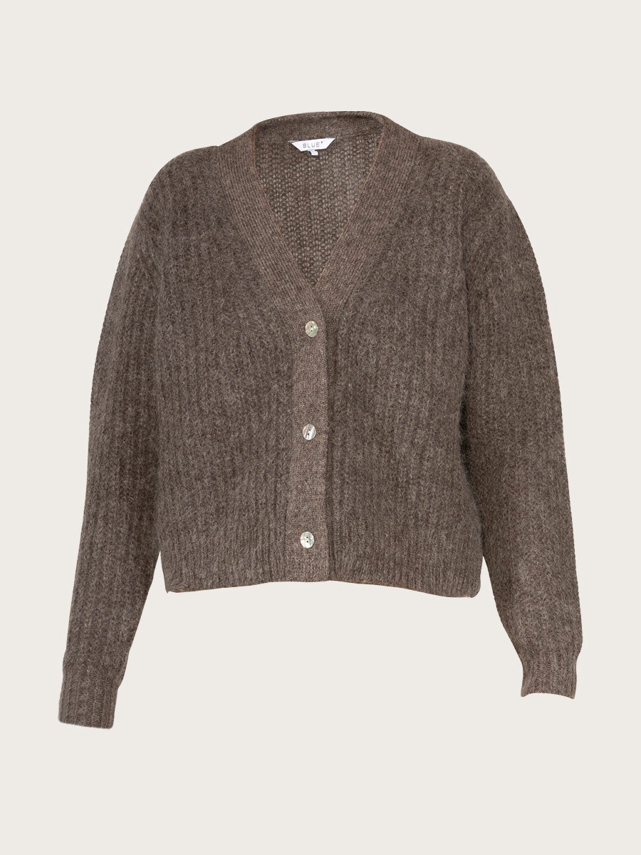 Mercedes Cardigan - Coffee Melange