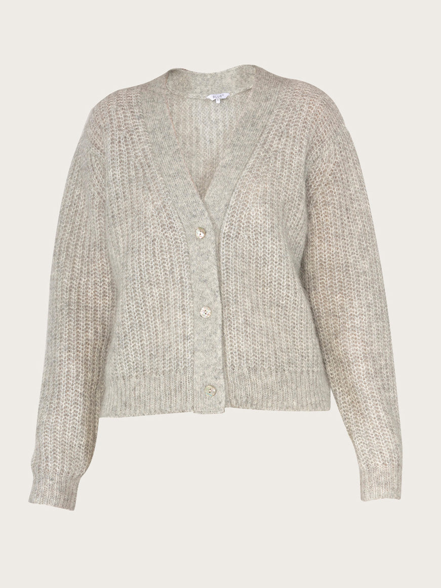 Mercedes Cardigan - Lightgrey Melange