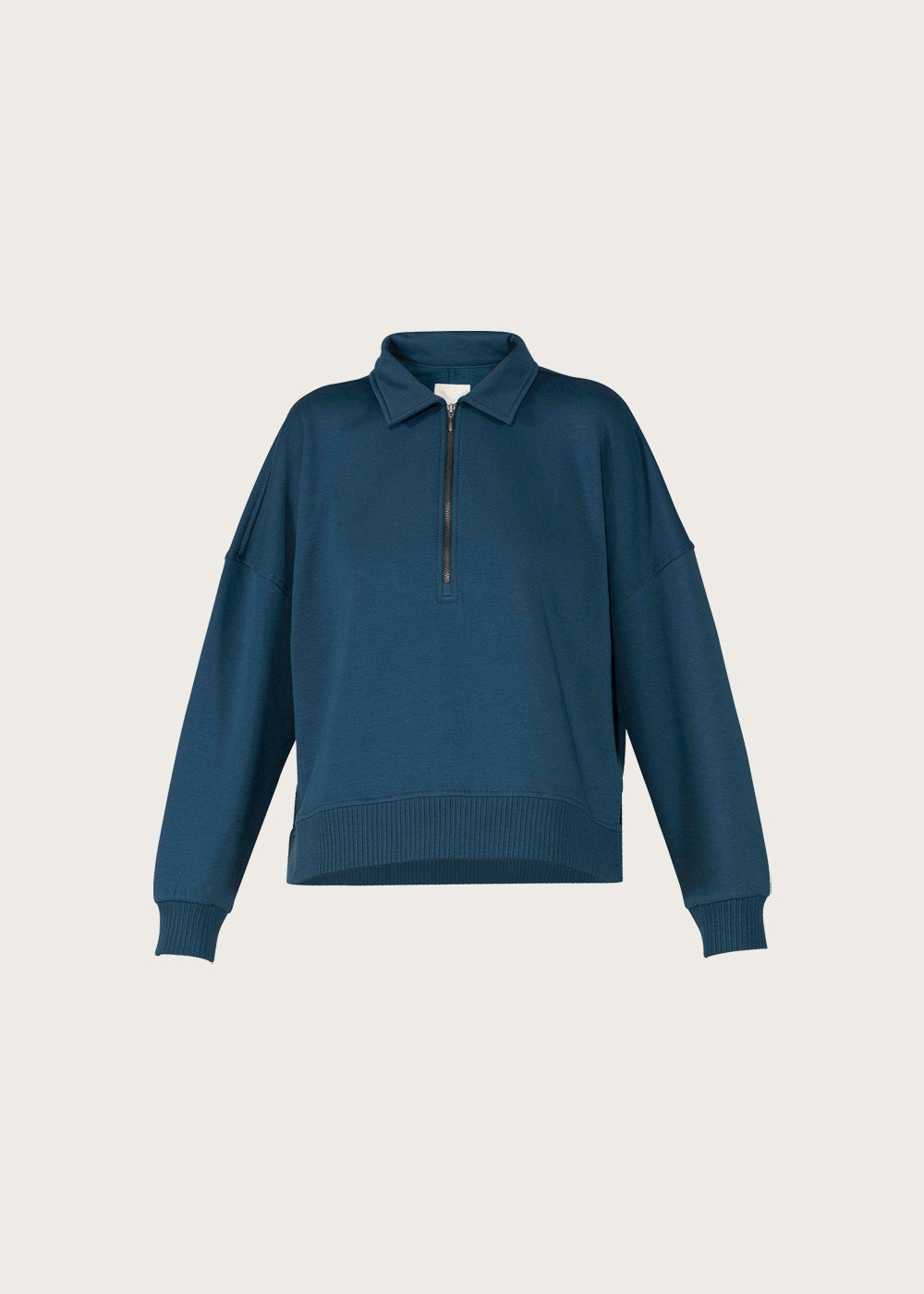 Nicole Zip Sweat - Seaport Navy
