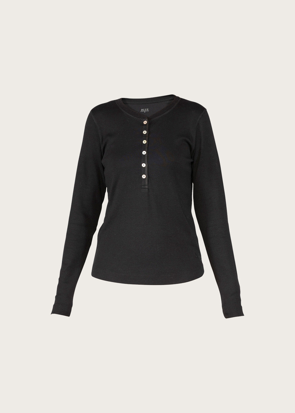 Madeline Rib Blouse - Black
