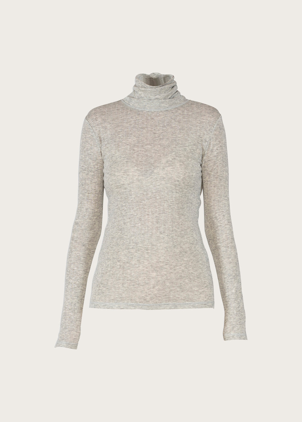 Margo Wool Blouse - Silvergrey Melange