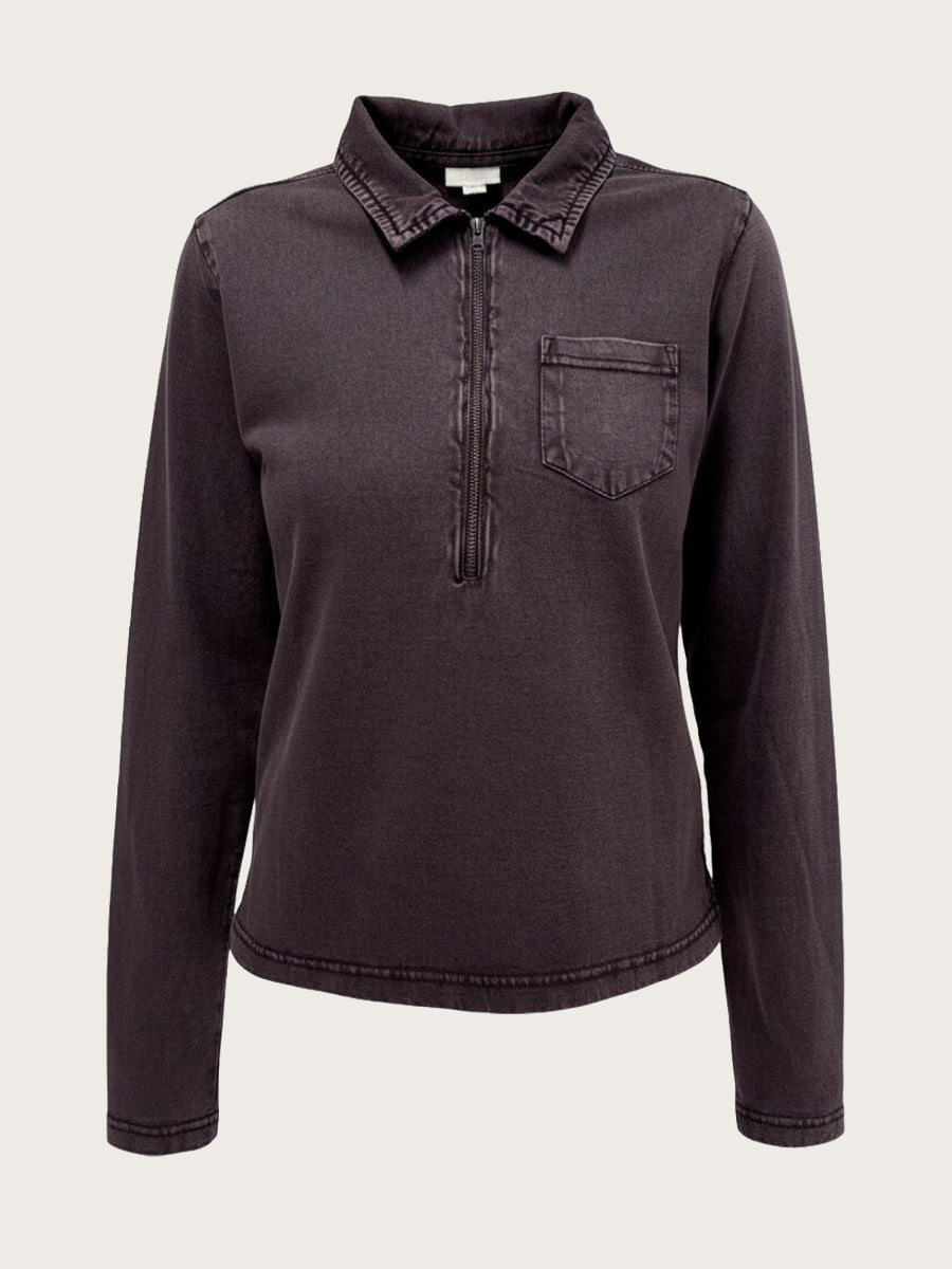 Malone Blouse - Aubergine