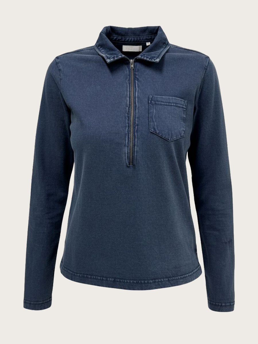 Malone Blouse - Seaport Navy