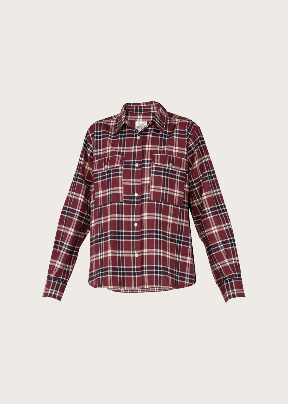 Minnie Check Shirt - Burgundy