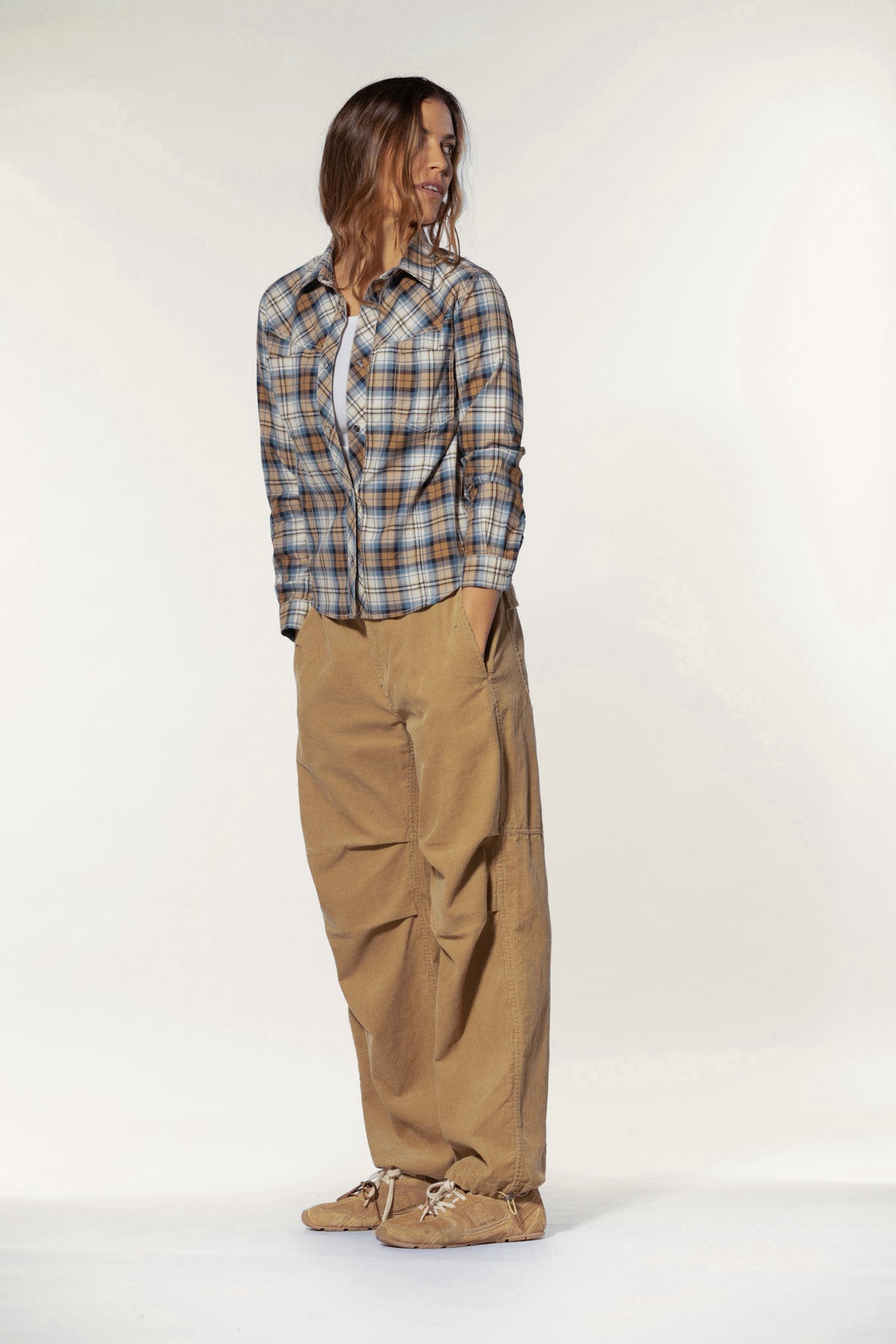 Monika Shirt - Walnut Check