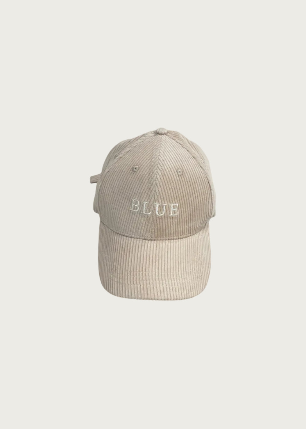 BLUE Corduroy Cap - Cream