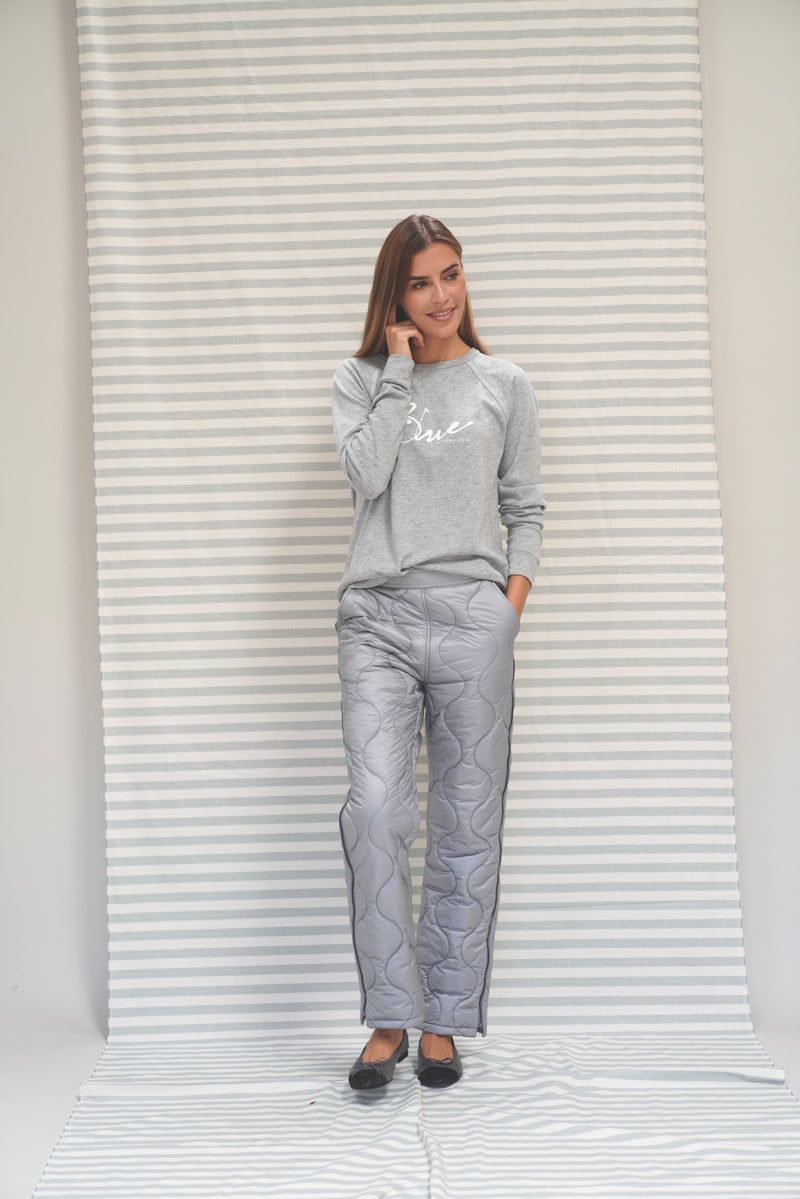 Caitly Quilt Pants - Ultimate grey