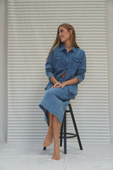 Denice Denim Shirt - Denim Blue