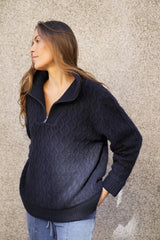 Frances Windbreaker - New Navy